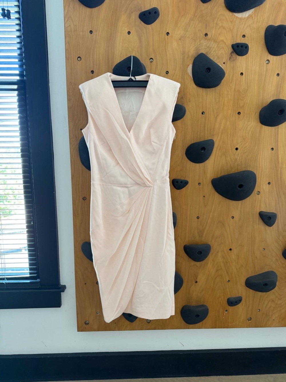 Viktor & Rolf Pale Pink Draped Wrap Midi Dress